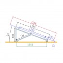 Sistem complet montare, structura pe beton pentru 4 panouri solare fotovoltaice cu unghi 20 grade Breckner Germany