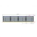 Sistem complet montare, structura pe beton pentru 4 panouri solare fotovoltaice cu unghi 20 grade Breckner Germany