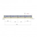 Sistem complet montare, structura pe beton pentru 4 panouri solare fotovoltaice cu unghi 30 grade Breckner Germany