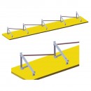Sistem complet montare, structura pe beton pentru 4 panouri solare fotovoltaice cu unghi 30 grade Breckner Germany