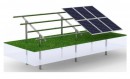 Sistem complet montare, structura sol cu stalpi pentru 20-24 panouri solare fotovoltaice de 2384x1096x35mm, 2384x1303x35mm, unghi 30 grade