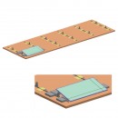 Sistem complet montare, structura terasa sud pentru 10 panouri solare fotovoltaice unghi 10 grade Breckner Germany