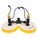 Sistem de curatat panouri solare fotovoltaice cu 2 perii, baterie 24V,/26Ah si brat de pana la 7.5 m