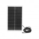 Sistem iluminat cu panou solar, baterie LiFePO4 12.8V/12Ah si 3 becuri LED 3W/12V, 4 iesiri USB 5V Breckner Germany
