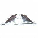 Sistem montaj, structura prinderi 10 panouri solare Est-Vest din otel galvanizat cu profil triunghiular 1700mm