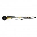 Slefuitor pereti si tavane cu aspirator si sac 880W, 220V, 5 trepte viteza 1000-2100 r/min, brat telescopic 125-180cm, cap iluminat 72 LED-uri, 6 discuri 225mm Crownman