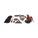 Slefuitor pereti si tavane tip girafa pliabil cu aspirator 710W, 220V, viteza 800-1800 r/min, 2 capete rotund/triunghiular, iluminare LED, 12 discuri incluse