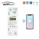 Smart Meter monofazic 220V, 65A, DDS238-2 WIFI Tuya, Smart Life, contor inteligent energie si putere electrica