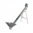 Snec transportor cereale orizontal 3m, 220V, 3kW, diametru 160mm, capacitate 10-15 T/h, cuva de alimentare si suport THOR