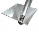 Snec transportor cereale orizontal 3m, 220V, 3kW, diametru 160mm, capacitate 10-15 T/h, cuva de alimentare si suport THOR