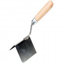 Spaclu colt exterior inox  80x60x60mm, maner lemn