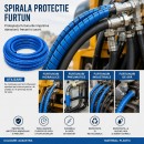 Spirala protectie furtun albastra 18x21.2mm 20m/rola Breckner Germany