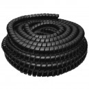 Spirala protectie furtun neagra 18x21.2mm 20m/rola Breckner Germany