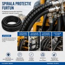 Spirala protectie furtun neagra 21x24.6mm 20m/rola Breckner Germany
