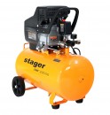 Stager Air 20D50 compresor aer, 50L, 8bar, 200L/min, monofazat, angrenare directa - 6960270410241