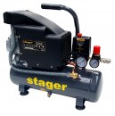 Stager HM1010K compresor aer, 6L, 8bar, 126L/min, monofazat, angrenare directa - 6960270410012