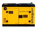 Stager YDE13TA-TA3 Generator insonorizat 9kW, 3000rpm, dual, diesel, pornire electrica - 6960270420653