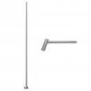 Stalp conic 6m cu brat orizontal pentu iluminat stradal