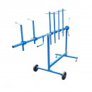 Stand rotativ mobil vopsire elemente caroserie auto cu 6 brate reglabile