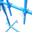 Stand rotativ mobil vopsire elemente caroserie auto cu 6 brate reglabile