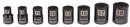Stanley 0-94-606 Set 3/8 sfm de 9 tubulare cu clichet