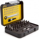 Stanley 1-13-905 Set mixt 30 biti 25 mm + adaptor si cheie cu clichet 1/4