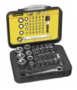 Stanley 1-13-907 Set insurubare 30 biti 25 mm + 8 chei tubulare + adaptor magnetic+ clichet 1/4