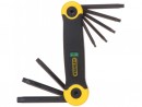 Stanley 2-69-266 Set 8 Chei Torx pliabile in carcasa T9/10/15/20/25/27/30/40
