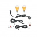 Statie portabila 2000W cu baterie LifePO4 2016Wh, 2 becuri led  3W si panou solar 200W
