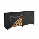 Suport de lemne pentru seminee, Vivatechnix 2570 × 360 × 1170 mm, Otel, Negru, Husa impermeabila