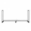 Suport de lemne pentru seminee, Vivatechnix 2570 × 360 × 1170 mm, Otel, Negru, Husa impermeabila