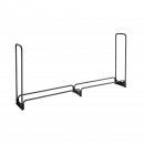 Suport de lemne pentru seminee, Vivatechnix 2570 × 360 × 1170 mm, Otel, Negru, Husa impermeabila