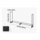 Suport de lemne pentru seminee, Vivatechnix 2570 × 360 × 1170 mm, Otel, Negru, Husa impermeabila