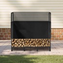 Suport de lemne, Vivatechnix 1220 × 320 × 1180 mm, Otel, Negru, Husa impermeabila