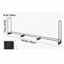 Suport de lemne, Vivatechnix 3862 x 360 x 1170 mm, Otel, Negru, Husa impermeabila