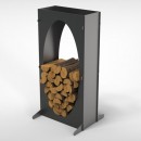 Suport pentru lemne, Krodesign Oval KRO-1155, dimensiune 1100x550x230mm