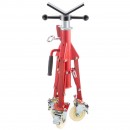 Suport pentru tevi 1/2-12 inch, Portabil, 3 x roti, capacitate 400 kg, Inaltime reglabila 71-131 cm