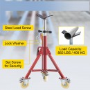 Suport pentru tevi 1/2-12 inch, Portabil, 3 x roti, capacitate 400 kg, Inaltime reglabila 71-131 cm
