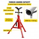 Suport pentru tevi cu cap in V, capacitate 1/8-12, Portabil, Inaltime reglabila 610-1067 mm, capacitate 1134 kg