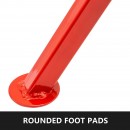 Suport pentru tevi cu cap in V cu 4 role, Portabil, Inaltime reglabila 71-131 cm, capacitate 680 kg