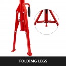 Suport pentru tevi cu cap in V cu 4 role, Portabil, Inaltime reglabila 71-131 cm, capacitate 680 kg