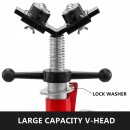Suport pentru tevi cu cap in V cu 4 role, Portabil, Inaltime reglabila 71-131 cm, capacitate 680 kg