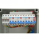 Tablou grup prize organizare santier 2x230V/16A, 3x400V/32A, 12 module 460x270x160mm IP44/67 SUNTREE