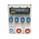 Tablou grup prize organizare santier 4x230V/16A, 2x400V/32A, 1x250V/16A, 12 module 400x300x186mm IP67 SUNTREE