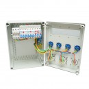 Tablou grup prize organizare santier 4x230V/16A, 2x400V/32A, 1x250V/16A, 12 module 400x300x186mm IP67 SUNTREE