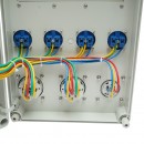 Tablou grup prize organizare santier 4x230V/16A, 2x400V/32A, 1x250V/16A, 12 module 400x300x186mm IP67 SUNTREE