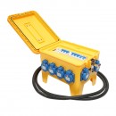 Tablou grup prize organizare santier portabil 2x415V/16A, 6x230V/16A, 300x230x287mm IP44/54 SUNTREE