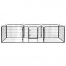 Tarc modular pentru caini 8 panouri 80x60 cm rebel anim