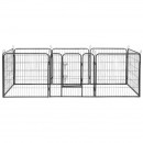 Tarc modular pentru caini 8 panouri 80x80 cm rebel anim