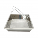 Tava pentru descapacit cu sita din inox 520x415x110mm